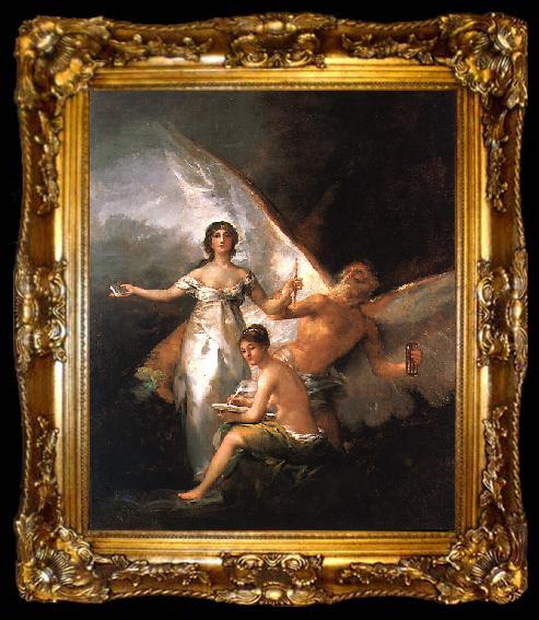 framed  Francisco de Goya La Verdad, la Historia y el Tiempo, ta009-2